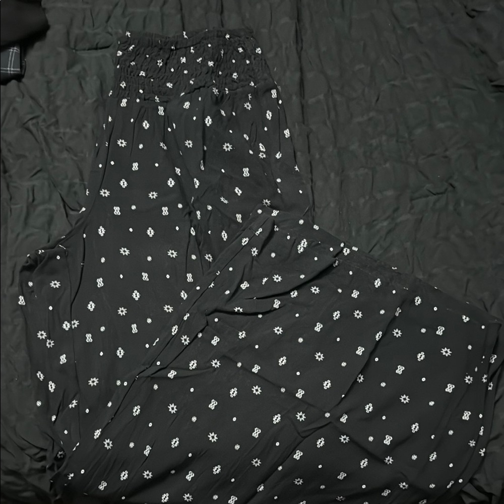 Black and White Patterned Pants